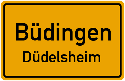 Ortsschild Büdingen Düdelsheim