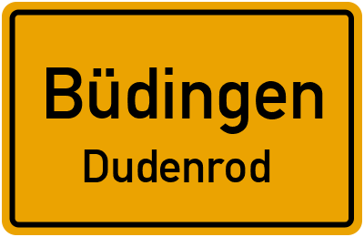 Straßenverzeichnis Büdingen Dudenrod