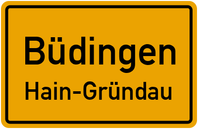 Straßenverzeichnis Büdingen Hain-Gründau