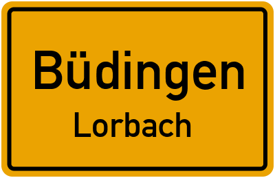 Straßenverzeichnis Büdingen Lorbach