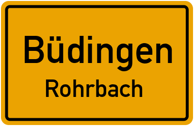 Straßenverzeichnis Büdingen Rohrbach
