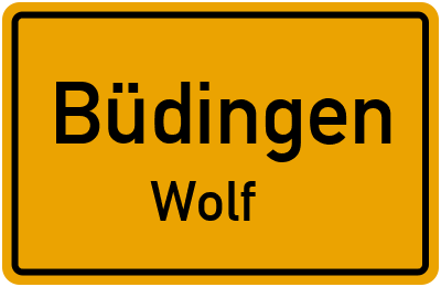 Straßenverzeichnis Büdingen Wolf