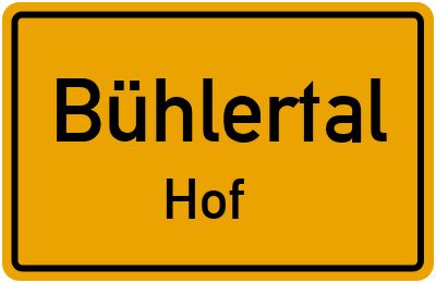 Straßenverzeichnis Bühlertal Hof
