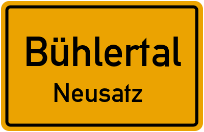 Straßenverzeichnis Bühlertal Neusatz