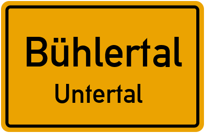 Straßenverzeichnis Bühlertal Untertal