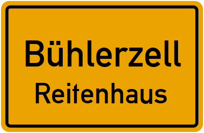 Straßenverzeichnis Bühlerzell Reitenhaus