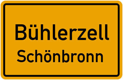 Straßenverzeichnis Bühlerzell Schönbronn