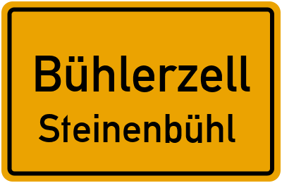 Straßenverzeichnis Bühlerzell Steinenbühl