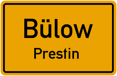 Straßenverzeichnis Bülow Prestin