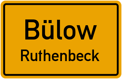 Straßenverzeichnis Bülow Ruthenbeck