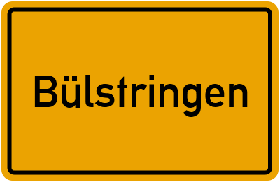Ortsschild von Gemeinde Bülstringen in Sachsen-Anhalt