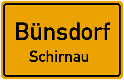 Straßenverzeichnis Bünsdorf Schirnau