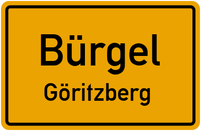 Straßenverzeichnis Bürgel Göritzberg