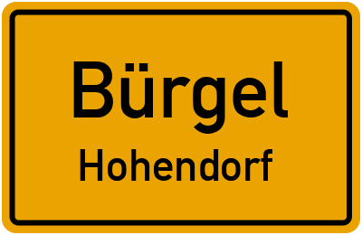 Straßenverzeichnis Bürgel Hohendorf