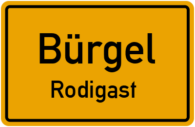 Straßenverzeichnis Bürgel Rodigast