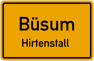 Straßenverzeichnis Büsum Hirtenstall