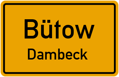 Straßenverzeichnis Bütow Dambeck