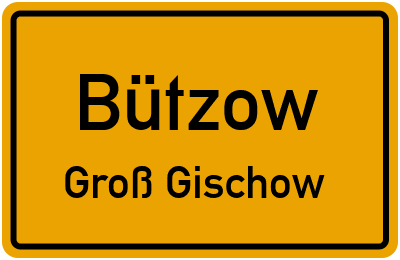 Straßenverzeichnis Bützow Groß Gischow
