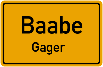 Straßenverzeichnis Baabe Gager