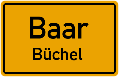 Straßenverzeichnis Baar Büchel