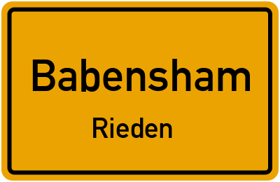 Straßenverzeichnis Babensham Rieden