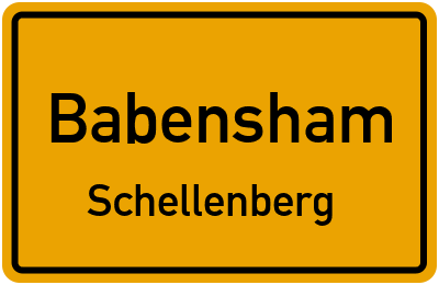 Ortsschild Babensham Schellenberg