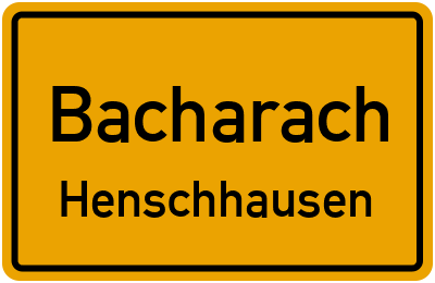 Straßenverzeichnis Bacharach Henschhausen