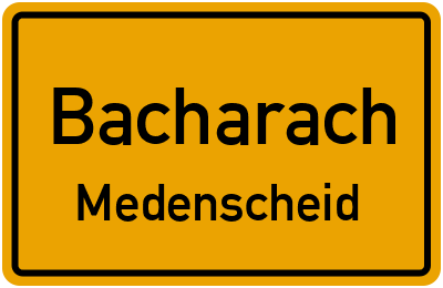 Straßenverzeichnis Bacharach Medenscheid
