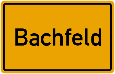 Bachfeld in Thüringen