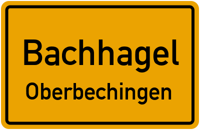 Straßenverzeichnis Bachhagel Oberbechingen