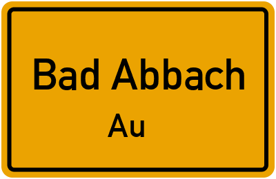 Straßenverzeichnis Bad Abbach Au