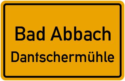 Straßenverzeichnis Bad Abbach Dantschermühle