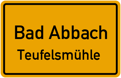 Straßenverzeichnis Bad Abbach Teufelsmühle