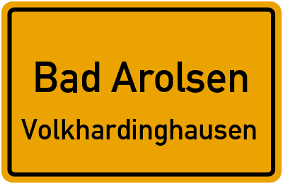 Straßenverzeichnis Bad Arolsen Volkhardinghausen
