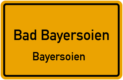 Straßenverzeichnis Bad Bayersoien Bayersoien