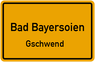 Straßenverzeichnis Bad Bayersoien Gschwend