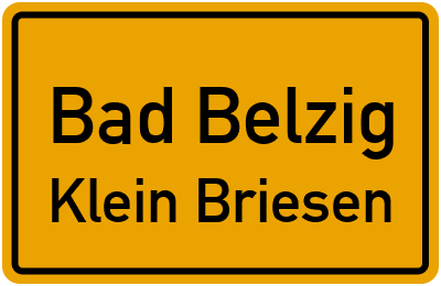 Straßenverzeichnis Bad Belzig Klein Briesen