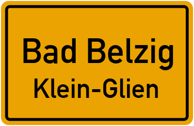 Straßenverzeichnis Bad Belzig Klein-Glien