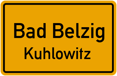 Straßenverzeichnis Bad Belzig Kuhlowitz
