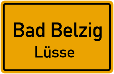 Straßenverzeichnis Bad Belzig Lüsse