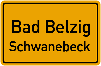 Straßenverzeichnis Bad Belzig Schwanebeck