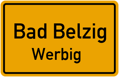 Straßenverzeichnis Bad Belzig Werbig