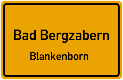 Straßenverzeichnis Bad Bergzabern Blankenborn