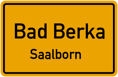 Straßenverzeichnis Bad Berka Saalborn
