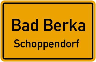 Straßenverzeichnis Bad Berka Schoppendorf