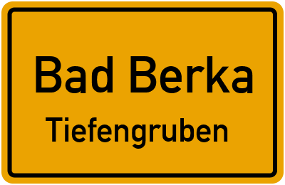 Straßenverzeichnis Bad Berka Tiefengruben