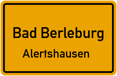 Ortsschild Bad Berleburg Alertshausen