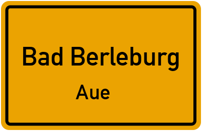 Ortsschild Bad Berleburg Aue