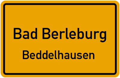 Ortsschild Bad Berleburg Beddelhausen