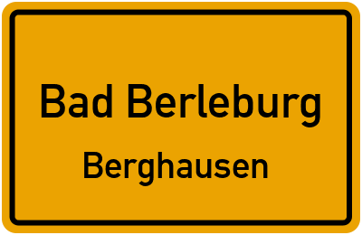 Ortsschild Bad Berleburg Berghausen